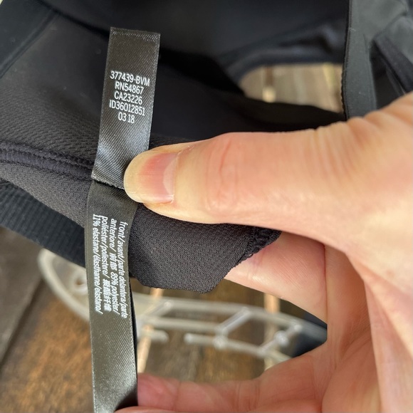 Victoria’s Secret / Victoria’s Sport Black Zip Front Racerback Sports Bra Sz 34C - Picture 10 of 12